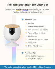 Furbo Mini Camera night vision captures pets clearly in low light