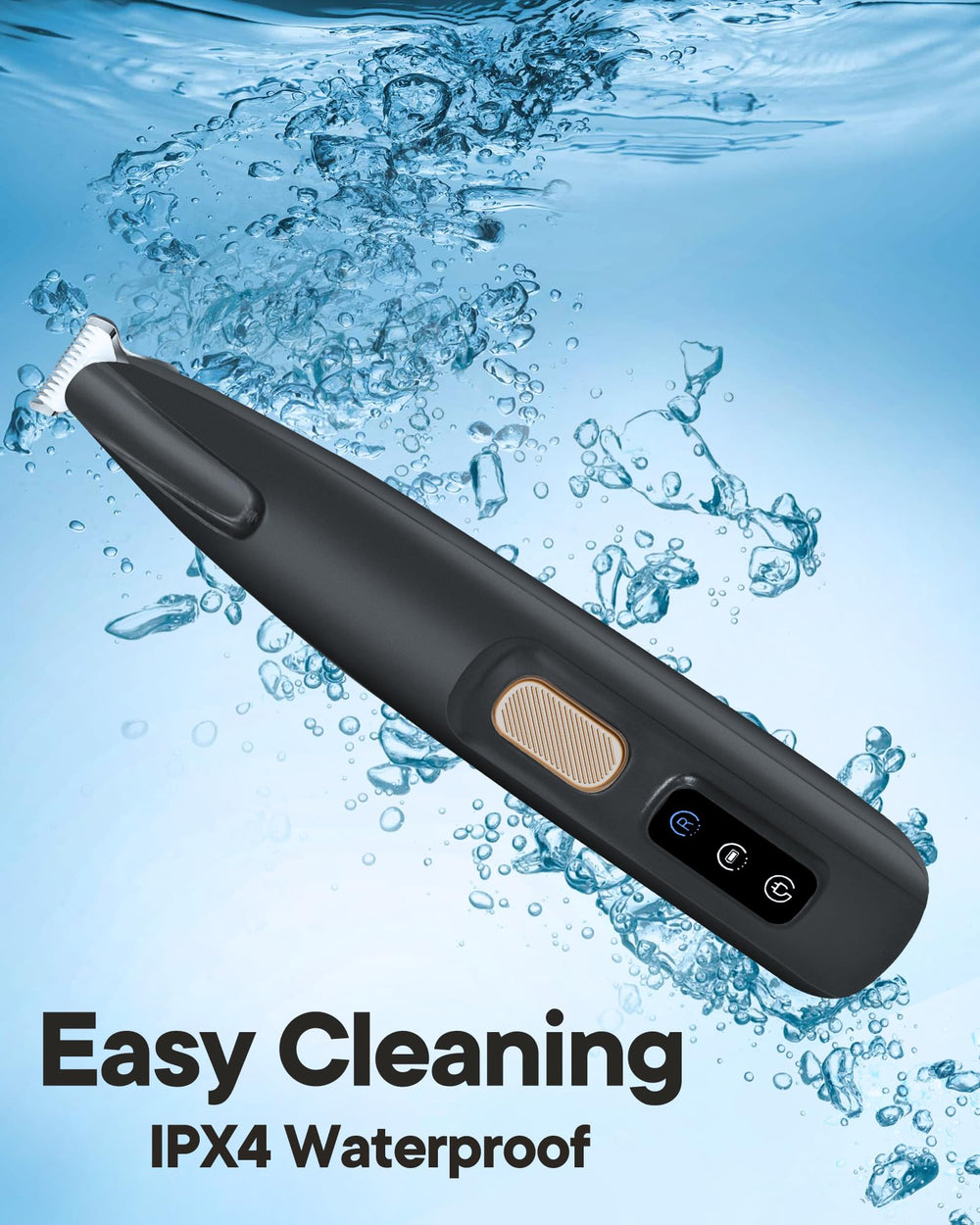 FURBONA paw trimmer IPX4 waterproof body makes cleaning quick.