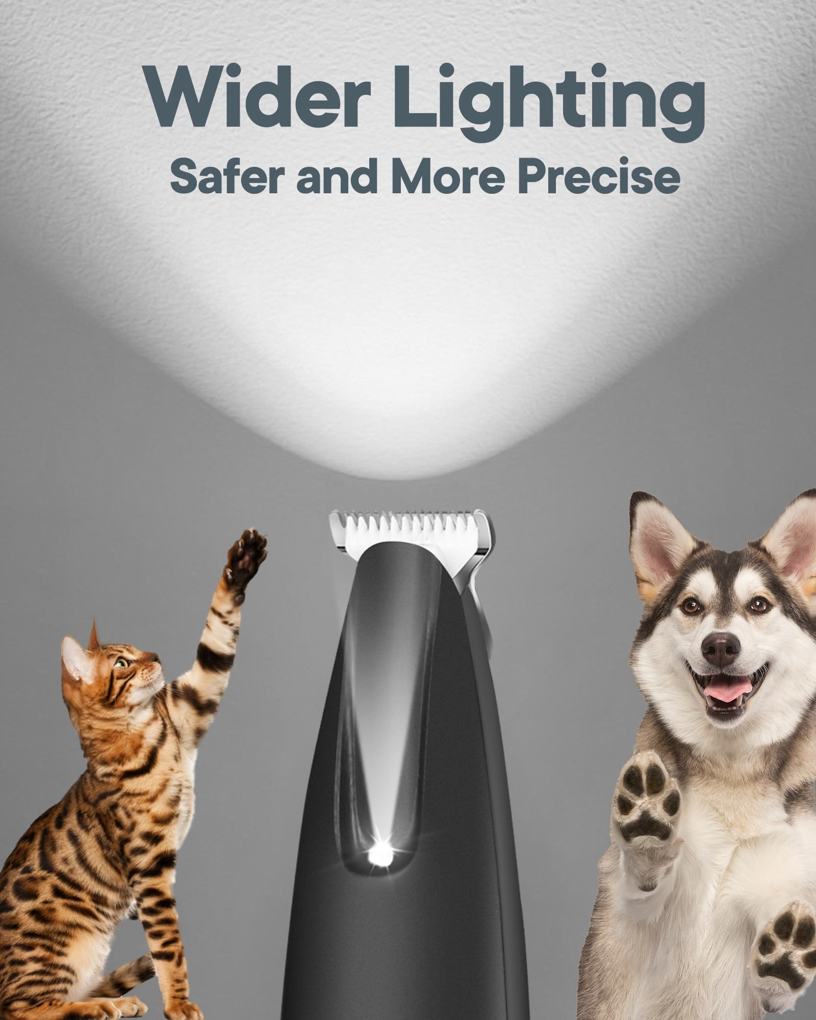 FURBONA paw trimmer rechargeable design frees you from frequent battery changes.