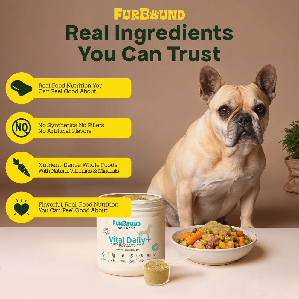 FurBound green-lipped mussel joint-support image highlights mobility comfort for active dogs.