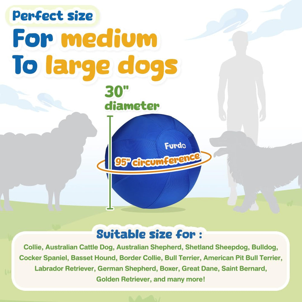Furdo large-dog compatibility shot includes Border Collie and Shepherd options