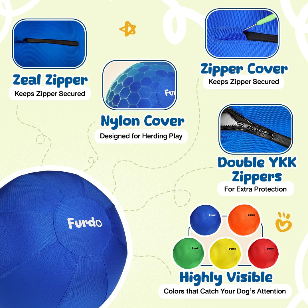Furdo nylon-cover close-up highlights tough construction for rough play sessions