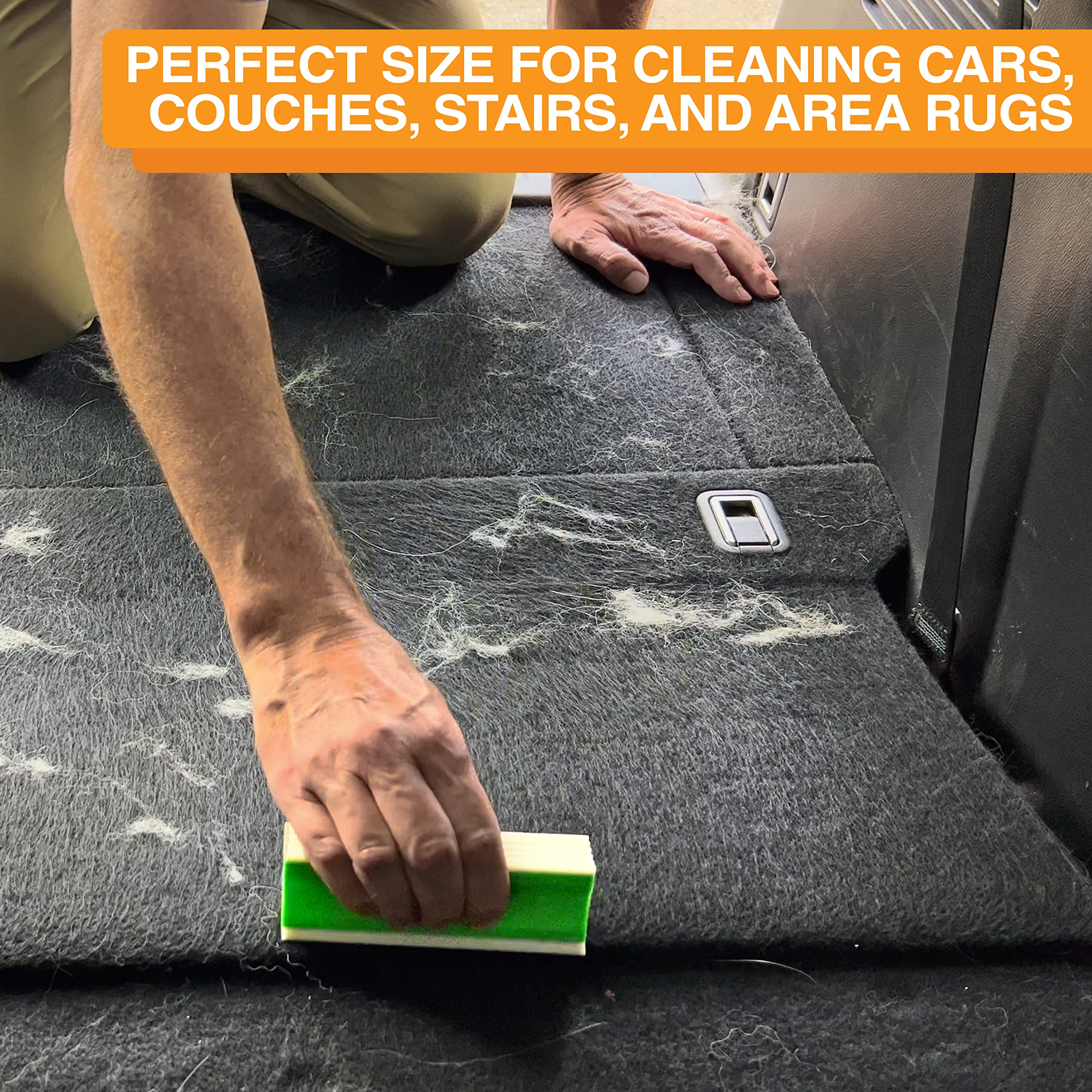 FurDozer Green anti-damage rubber fibers protect delicate fabrics.