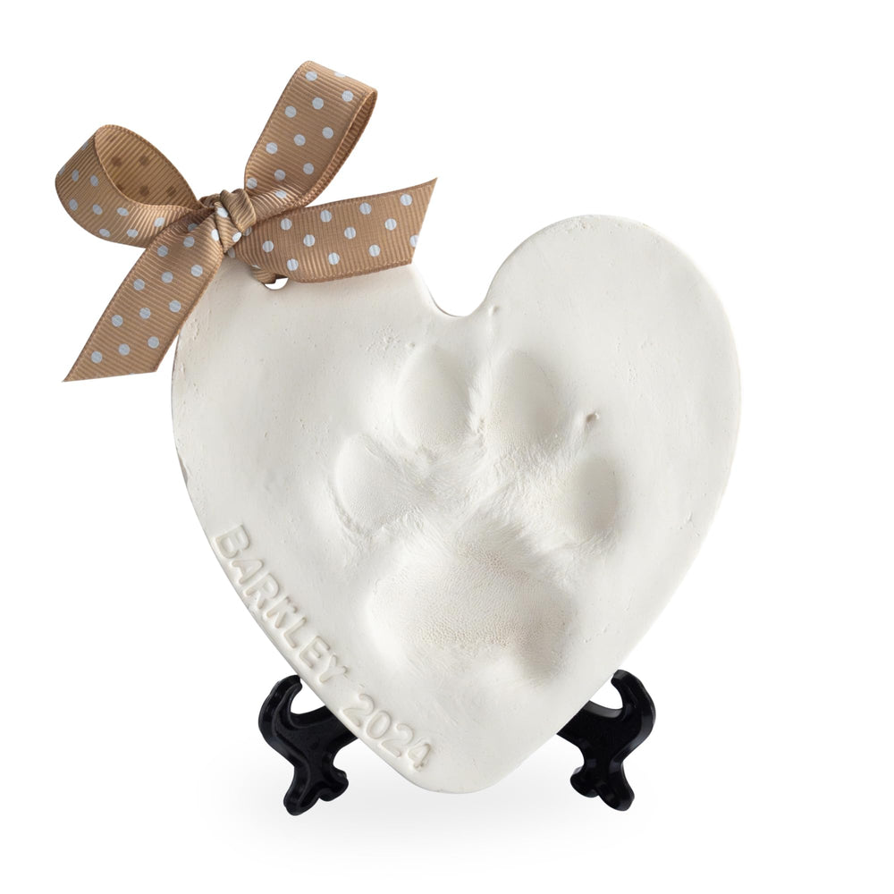 FUREVER MOMENTS paw print kit keepsake two ornaments ready to display after drying.