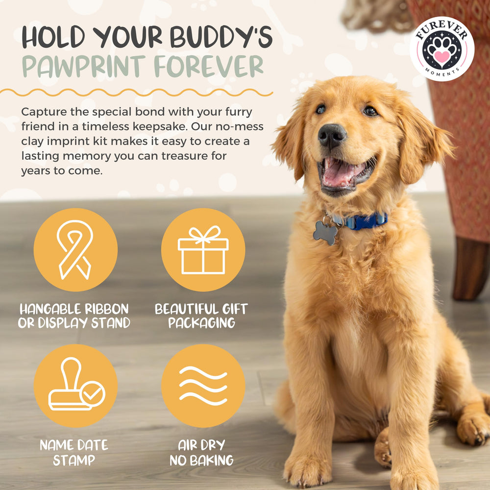 FUREVER MOMENTS paw print kit letter date stamps capture adoption moments forever.