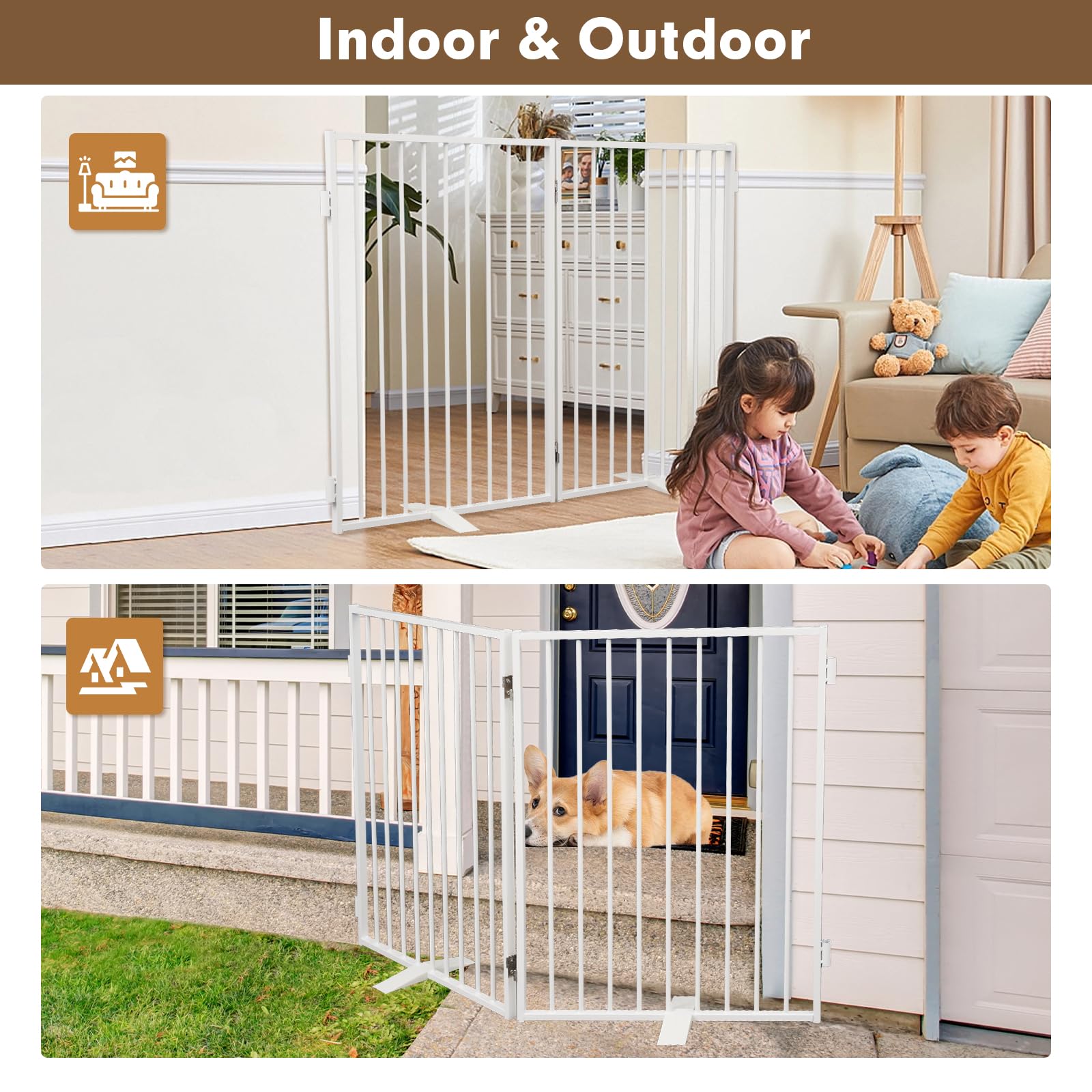 Furggis gate extended configuration supports larger play areas