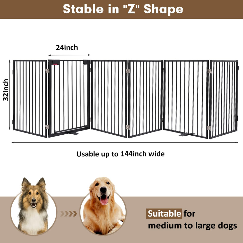 Furggis metal dog gate folded configuration ready for compact storage