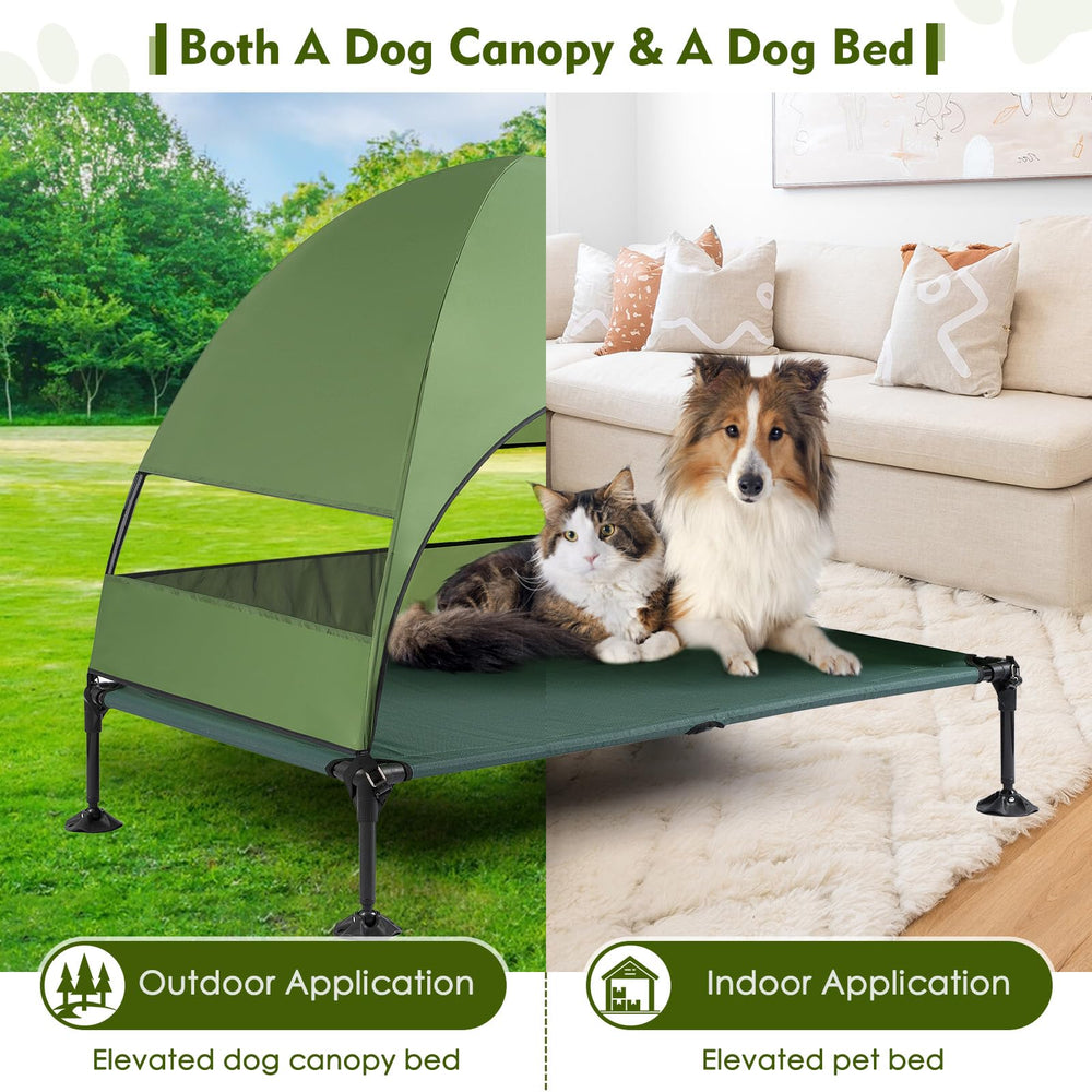 Furggis elevated dog bed mesh mat closeup shows breathable, scratch-resistant comfort.