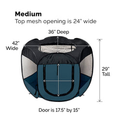 Furhaven Playpen interior view shows breathable mesh and visibility