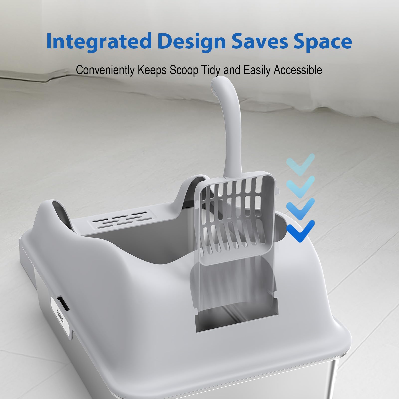 Furkid xl nonstick surface enables easy waste removal.