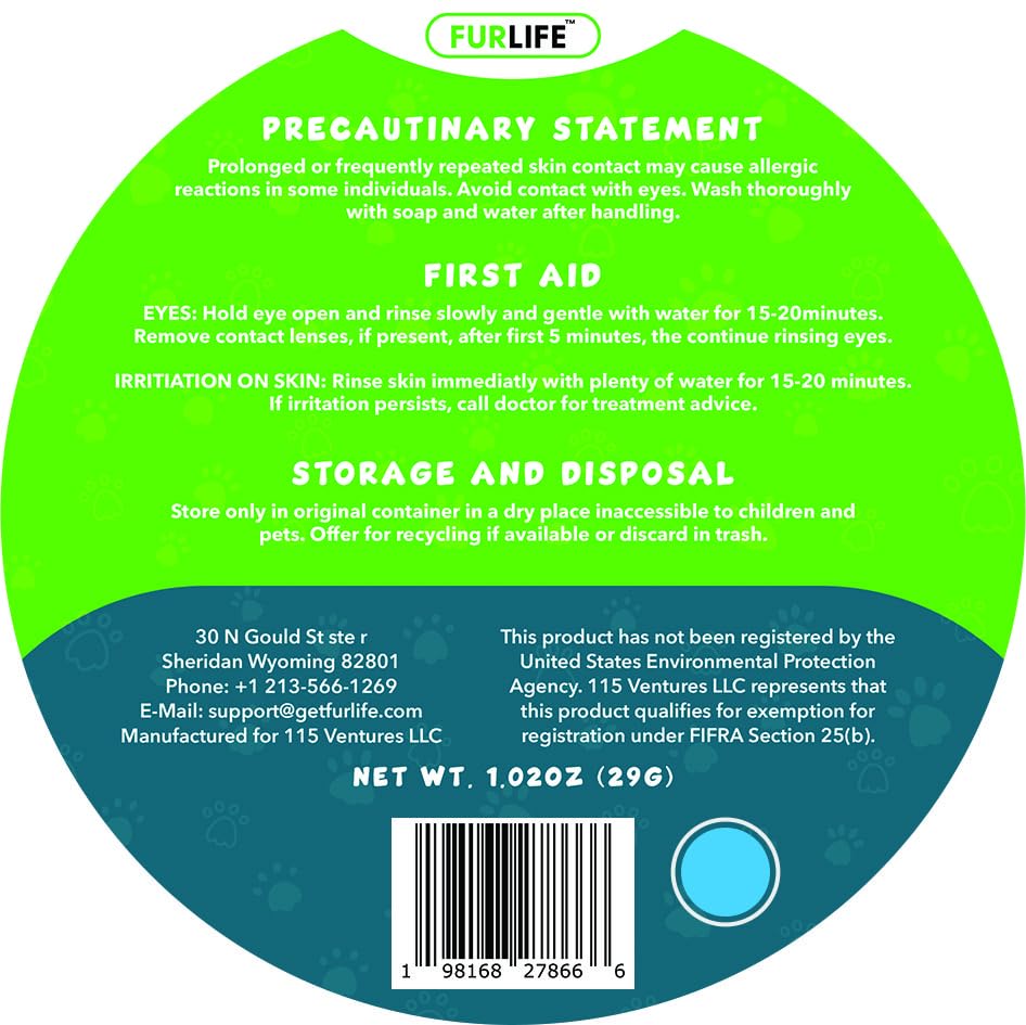 Close-up of SmartRelease oil distribution on FurLife collar for continuous protection.