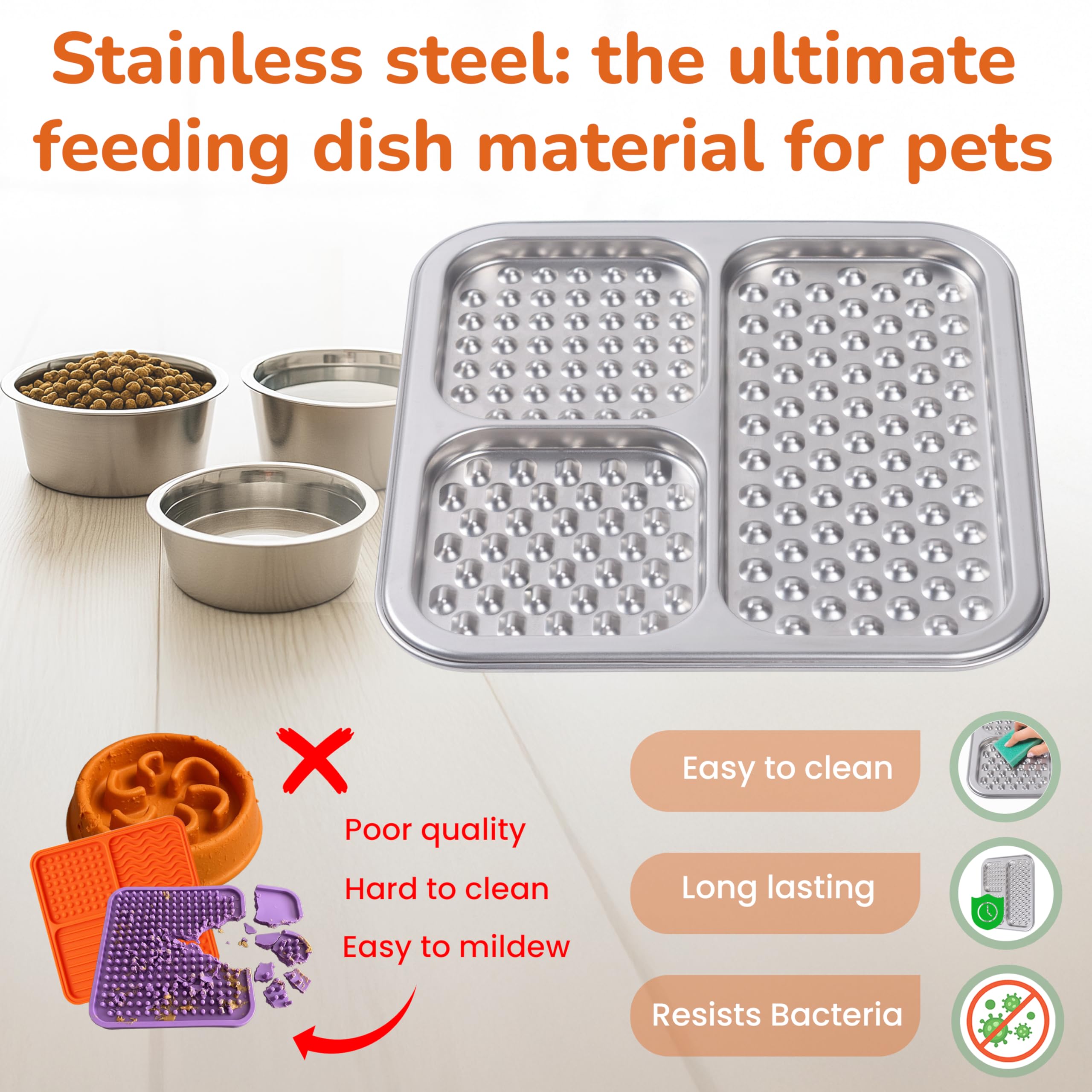 Furlithix lick mat used during grooming keeps pets calm and engaged.