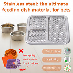 Furlithix lick mat used during grooming keeps pets calm and engaged.