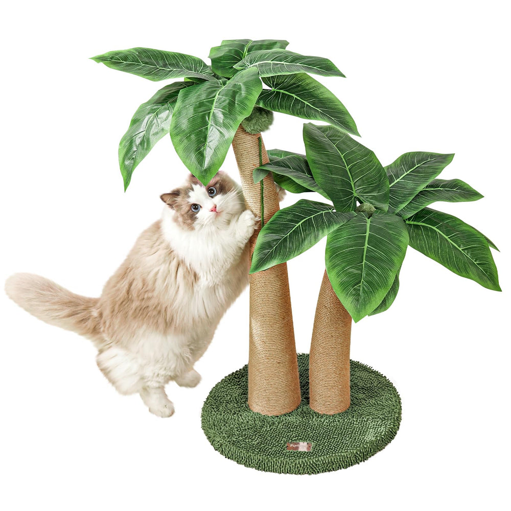 Furlogy cat-scratching-post-35-tall-sisal-wrap shows a tall post wrapped in natural sisal for durable scratching.