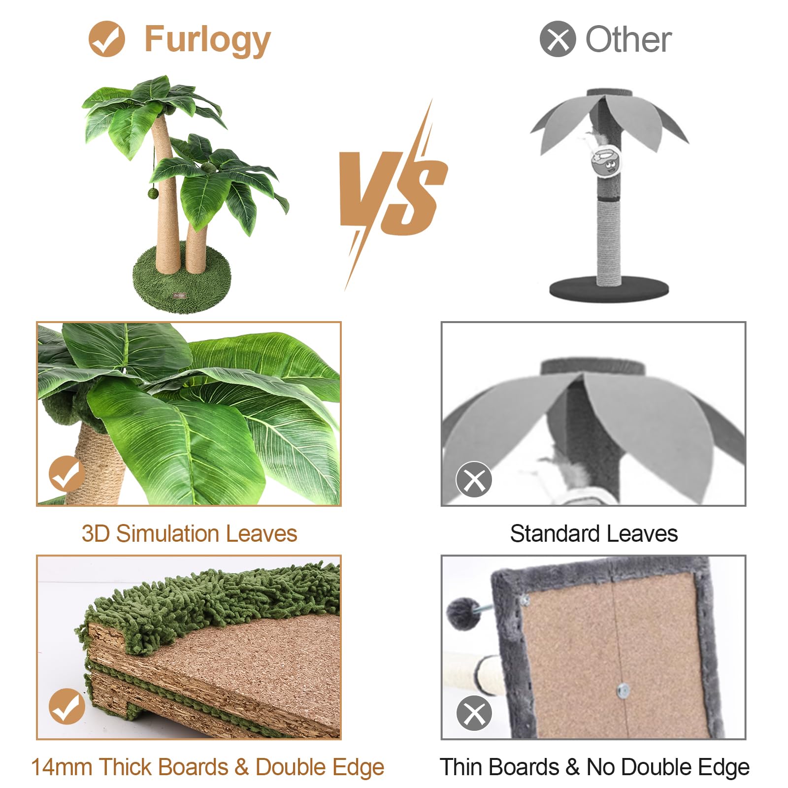 Furlogy cat-scratching-post-easy-assembly highlights quick setup and fast fun for busy households.
