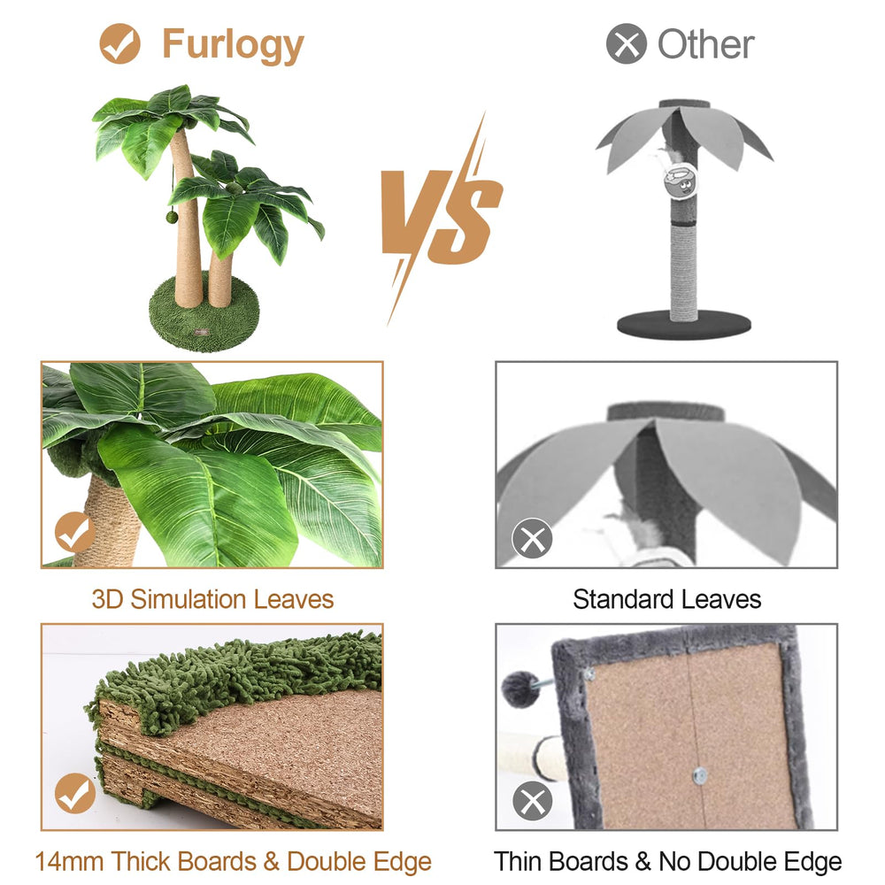 Furlogy cat-scratching-post-easy-assembly highlights quick setup and fast fun for busy households.