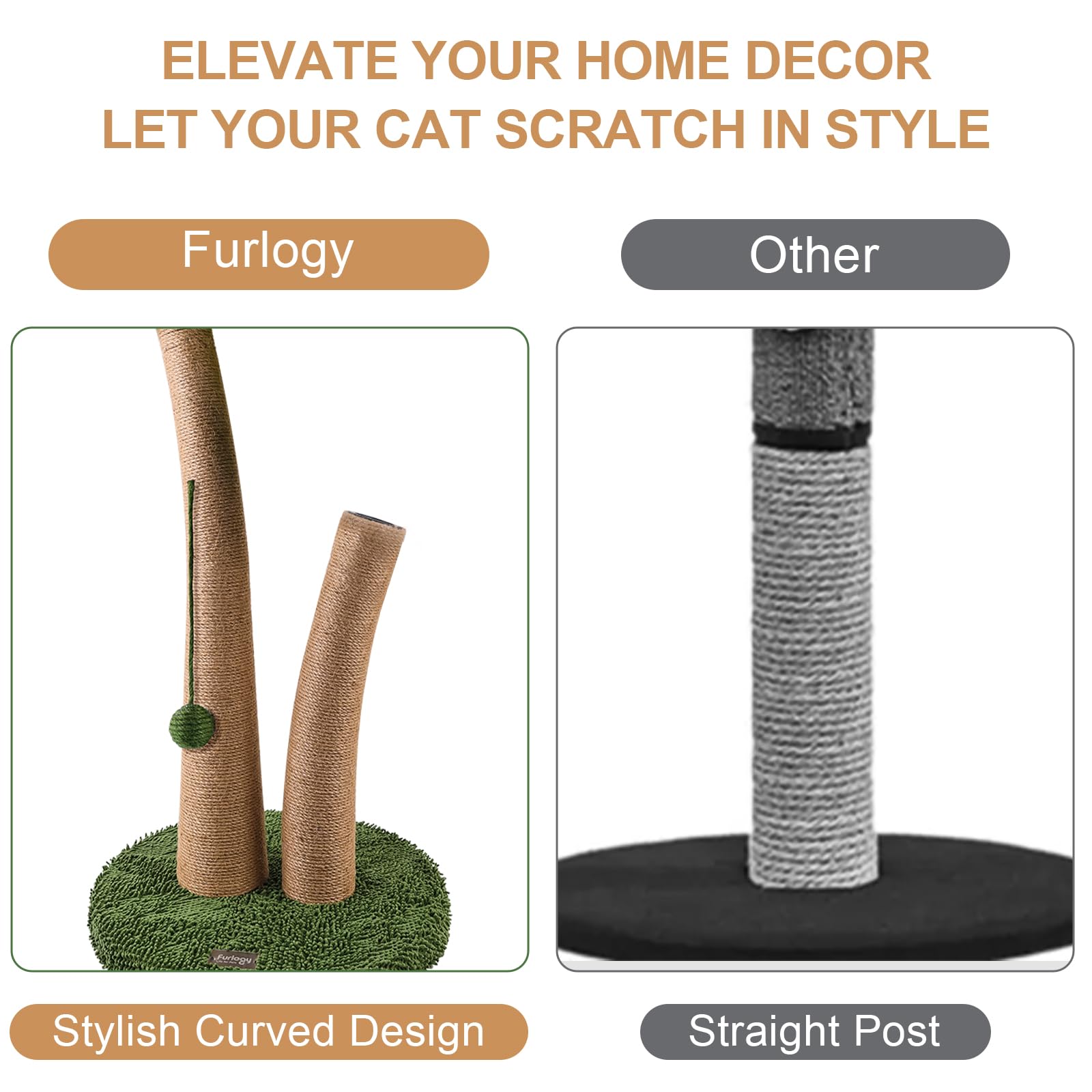 Furlogy cat-tree-indoor-design blends with modern decor while giving cats a cozy play space.