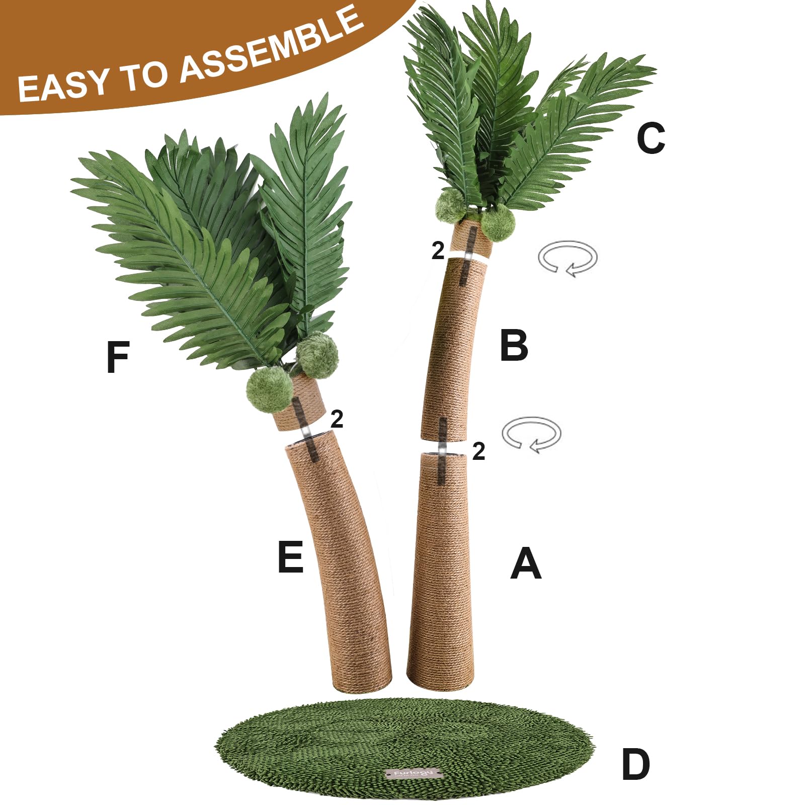 Furlogy easy-assembly with included tools for quick setup.