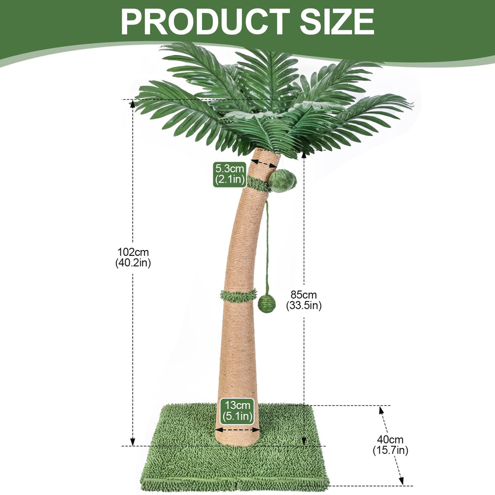 Furlogy natural sisal rope scratching post promotes durable scratching.