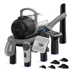 FurMe Original vacuum front view, all-in-one at-home grooming for cats and dogs