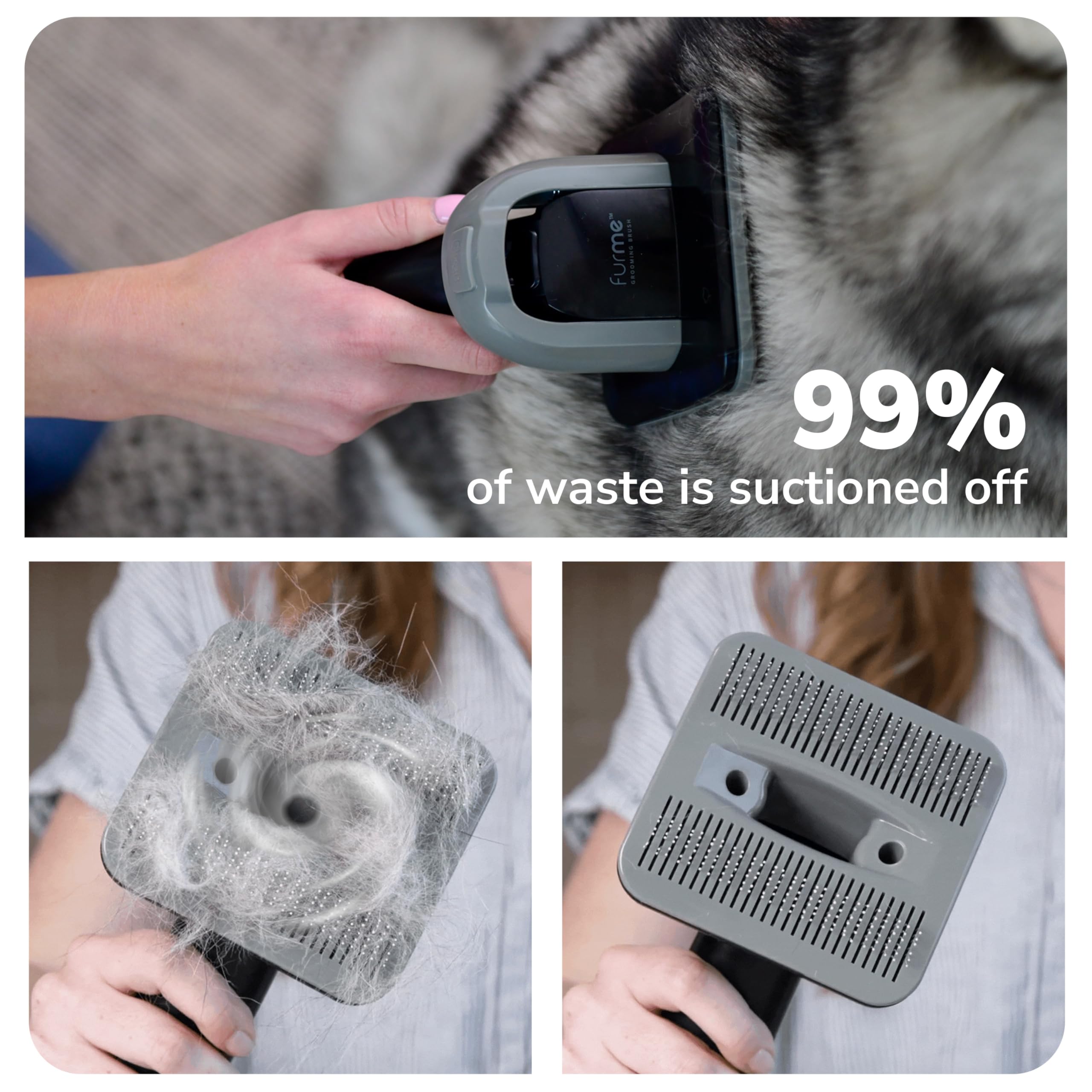 FurMe Original vacuum quiet operation shows pet-friendly 42-70 dB atmosphere