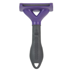 FURminator deShedding tool topcoat removal demonstrates safe loose hair and undercoat removal.
