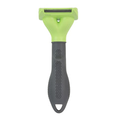 FURminator Small Dog Undercoat tool FURejector button demonstrates quick hair release.