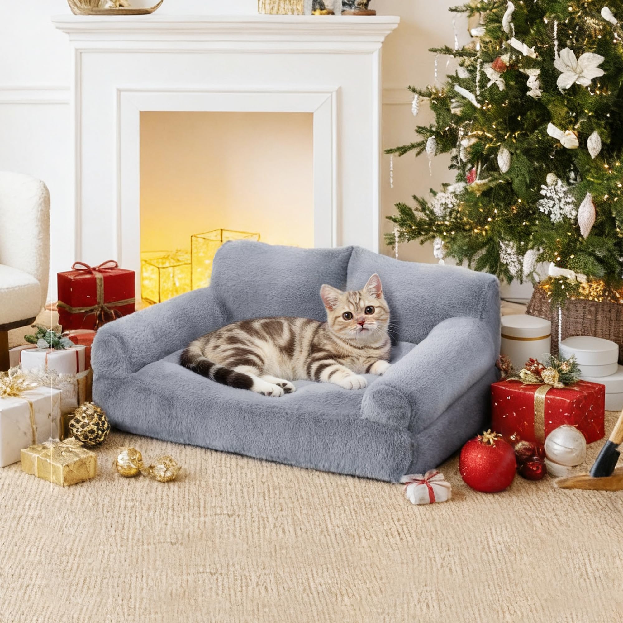 FURMORENE cat bed PP cotton padding for cloud-like lounging