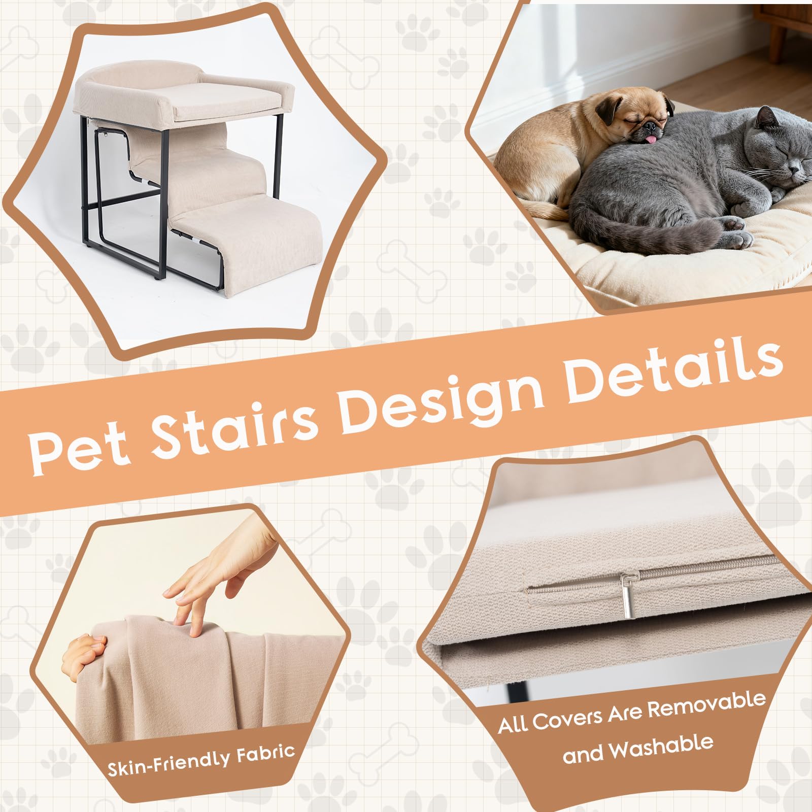 FURNAWAY dog window perch stairs soft top bed demonstrates cozy resting area