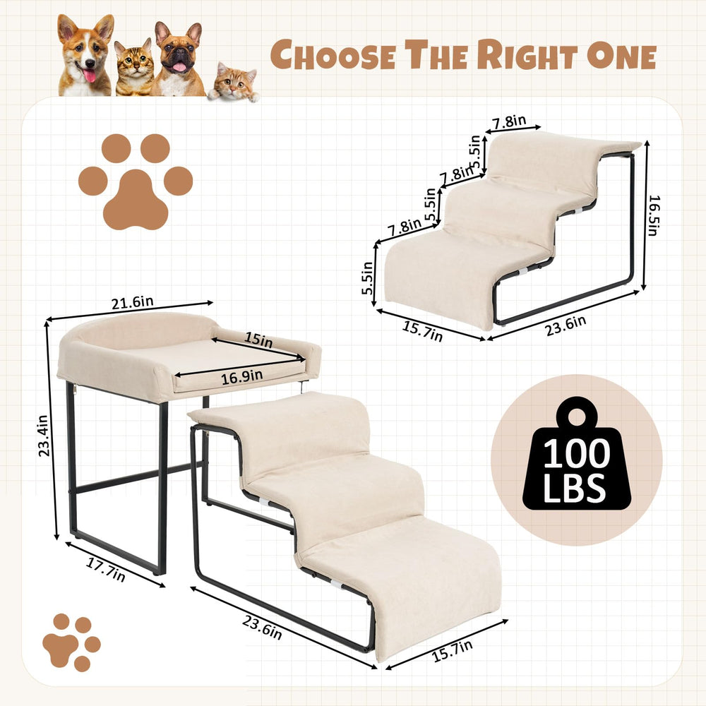 FURNAWAY stairs iron-frame highlights sturdy setup for steady climbs toward sofas and beds