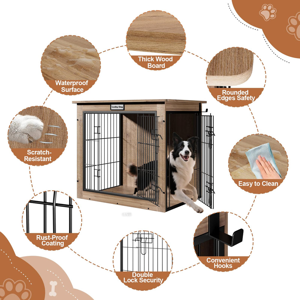 FurnPulse anti-slip pads protect floors while dog rests calmly inside.