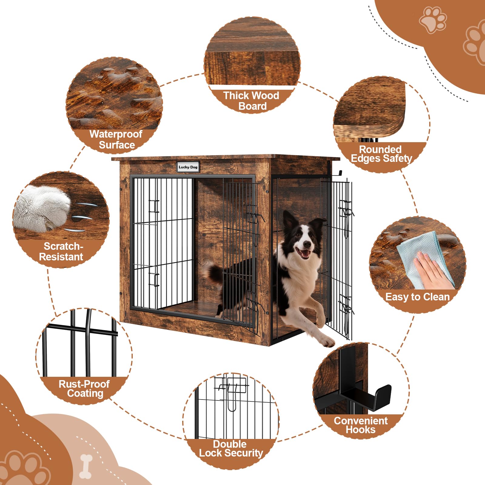 FurnPulse double doors lockable design allows easy access from either side.