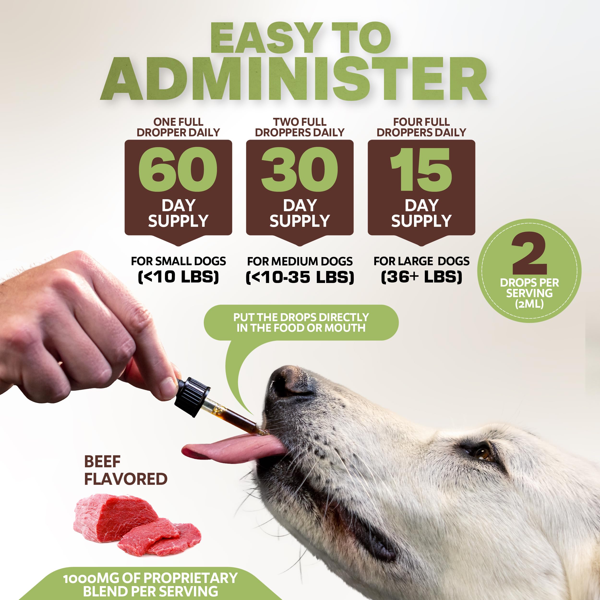 Furrever beef-flavored allergy drops soothe itching and scratching in dogs.