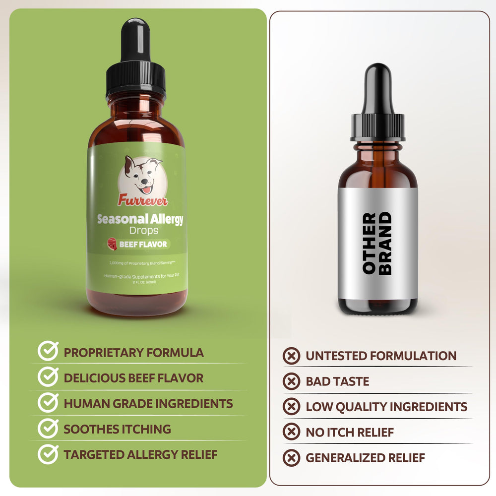 Furrever immune support drops bolster pet health during seasonal changes.