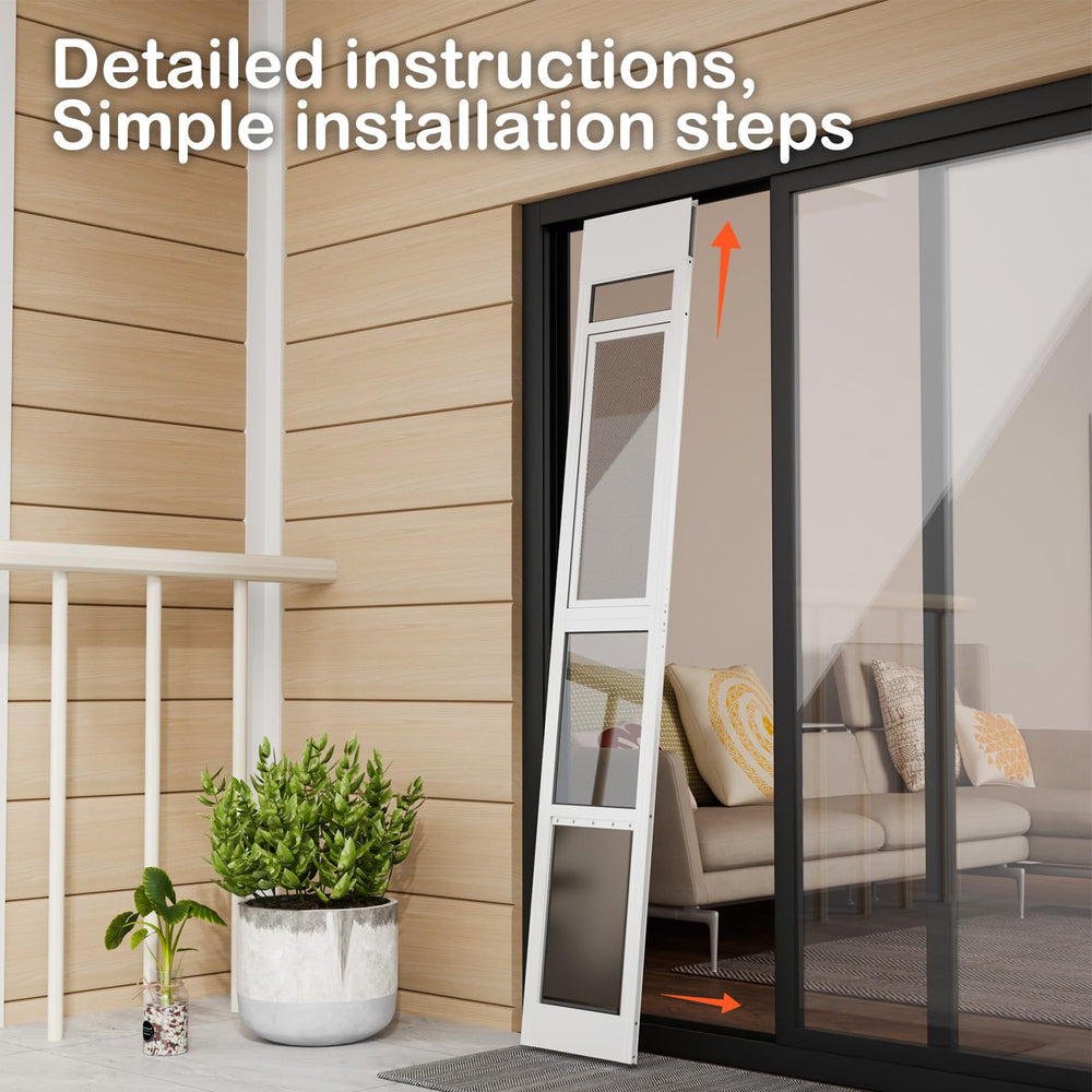 FurrFinesse in-frame installation shows secure, seamless integration with your glass door.