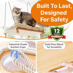 Furrfinity rustic-design window bed integrated into home decor