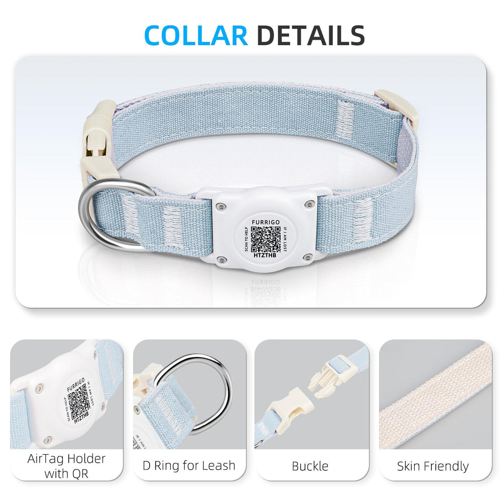 Furrigo Airtag Dog Collar free pet profile access via QR activation.