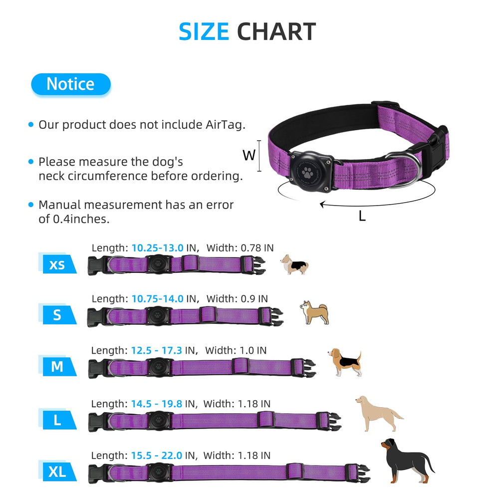 Furrigo AirTag Collar Package Includes Screwdriver; AirTag not included.
