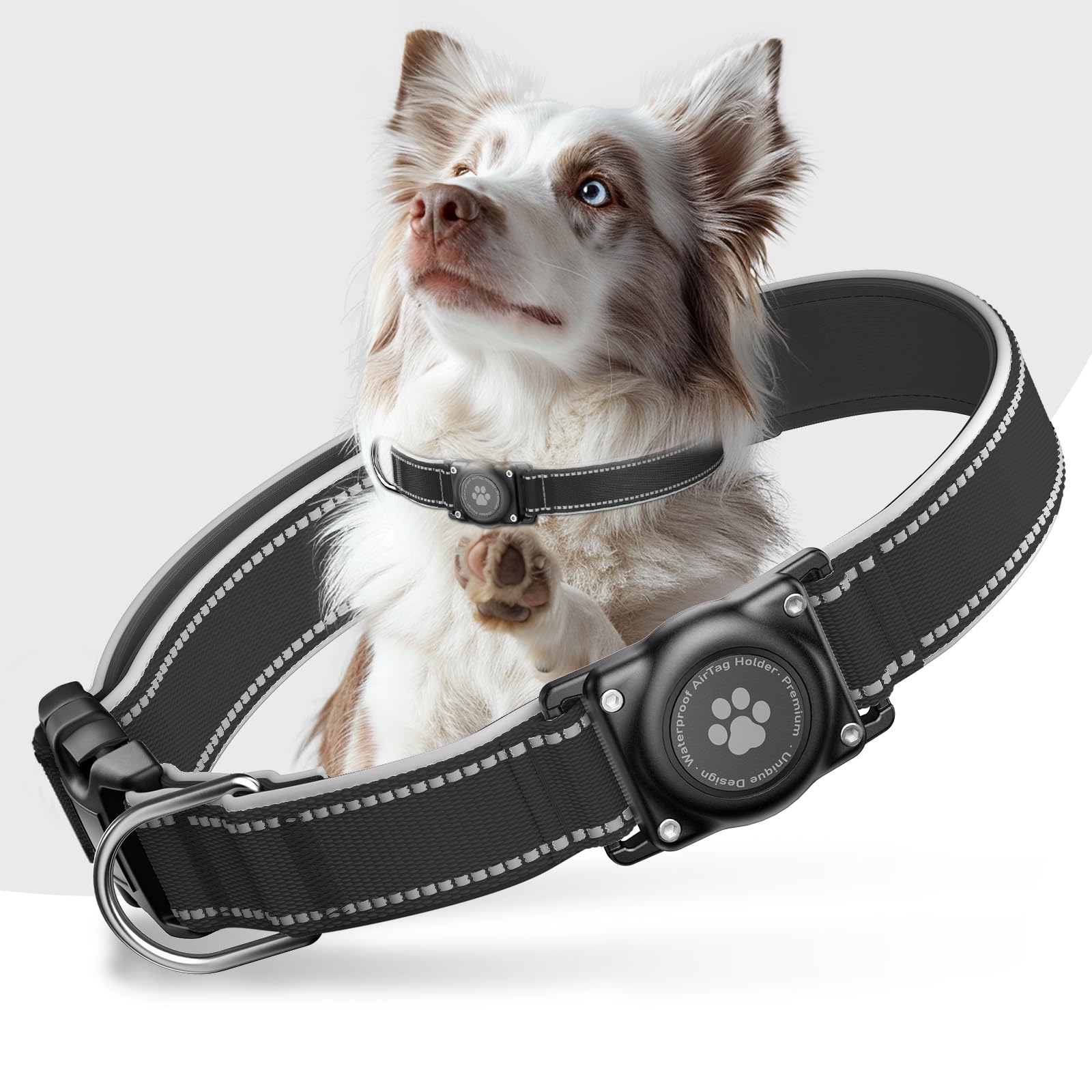 Furrigo Airtag dog collar waterproof-dustproof shell for reliable outdoor tracking