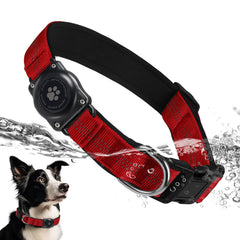 Furrigo Upgraded AirTag Dog Collar assembly shows integrated holder for precise tracking.