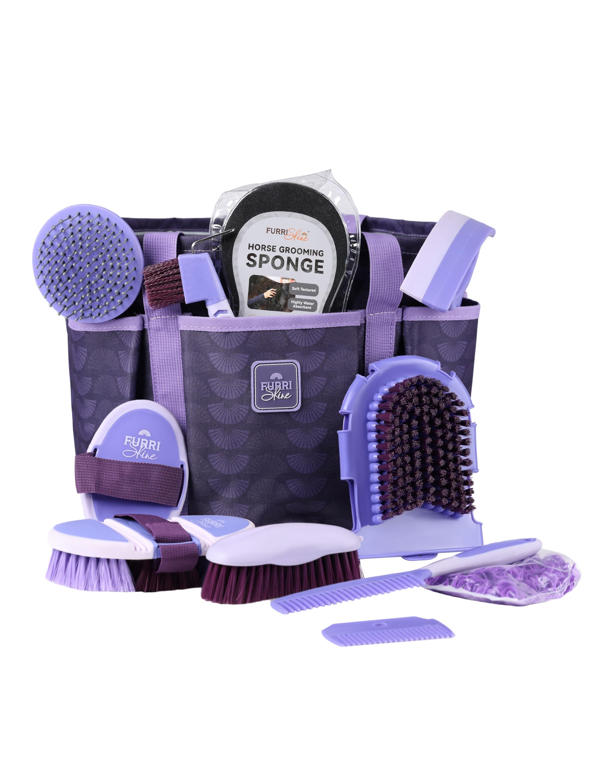 Furrishine 11-piece grooming kit contents for a complete routine.