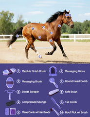 Furrishine flexible finish brush for gentle detangling.