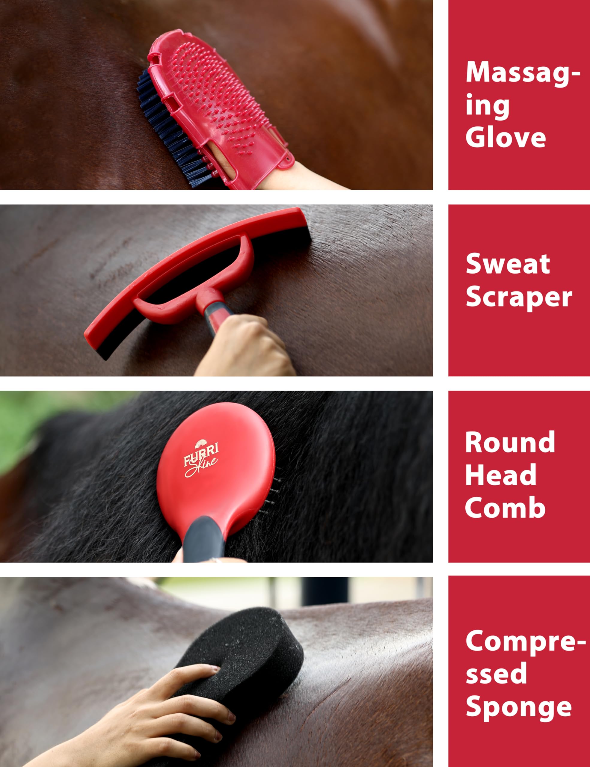 Furrishine compressed sponge for quick, waterless cleanups.