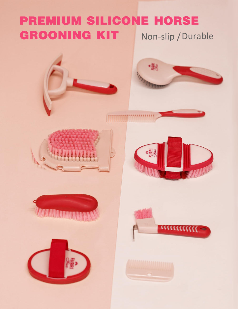 Furrishine sweat scraper image emphasizes efficient sweat removal without fuss.