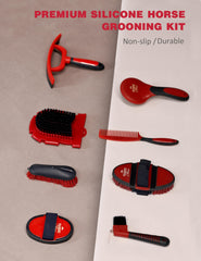 Furrishine sweat scraper helps remove sweat after rides during cooling.