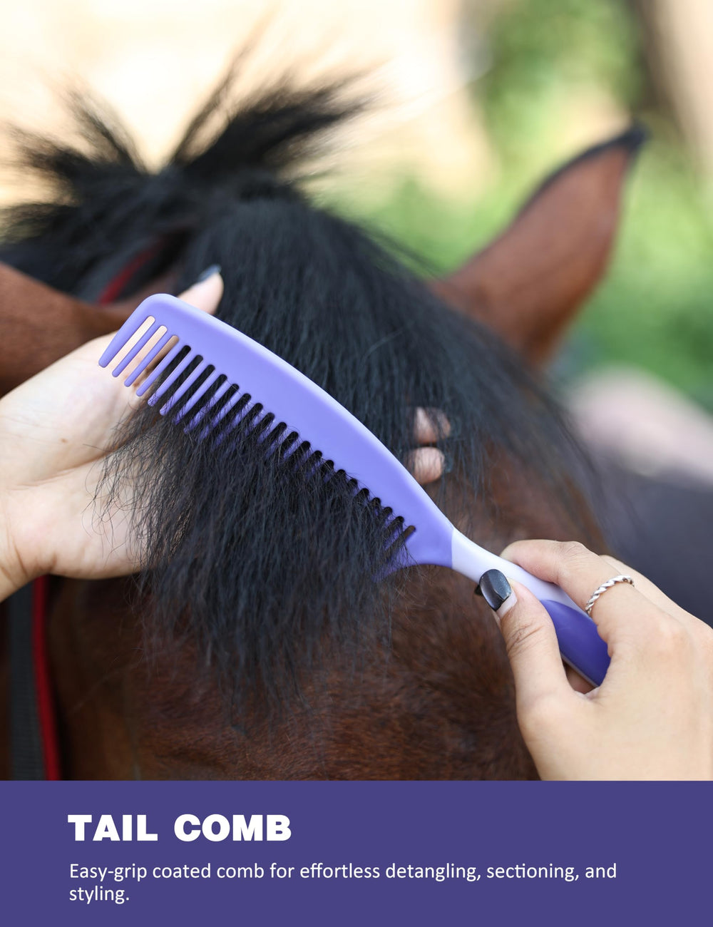 Furrishine massaging glove provides ergonomic, comfortable grooming.