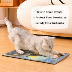 Furrther Sisal Scratcher Post Starry Night suited for couch use to protect furniture.