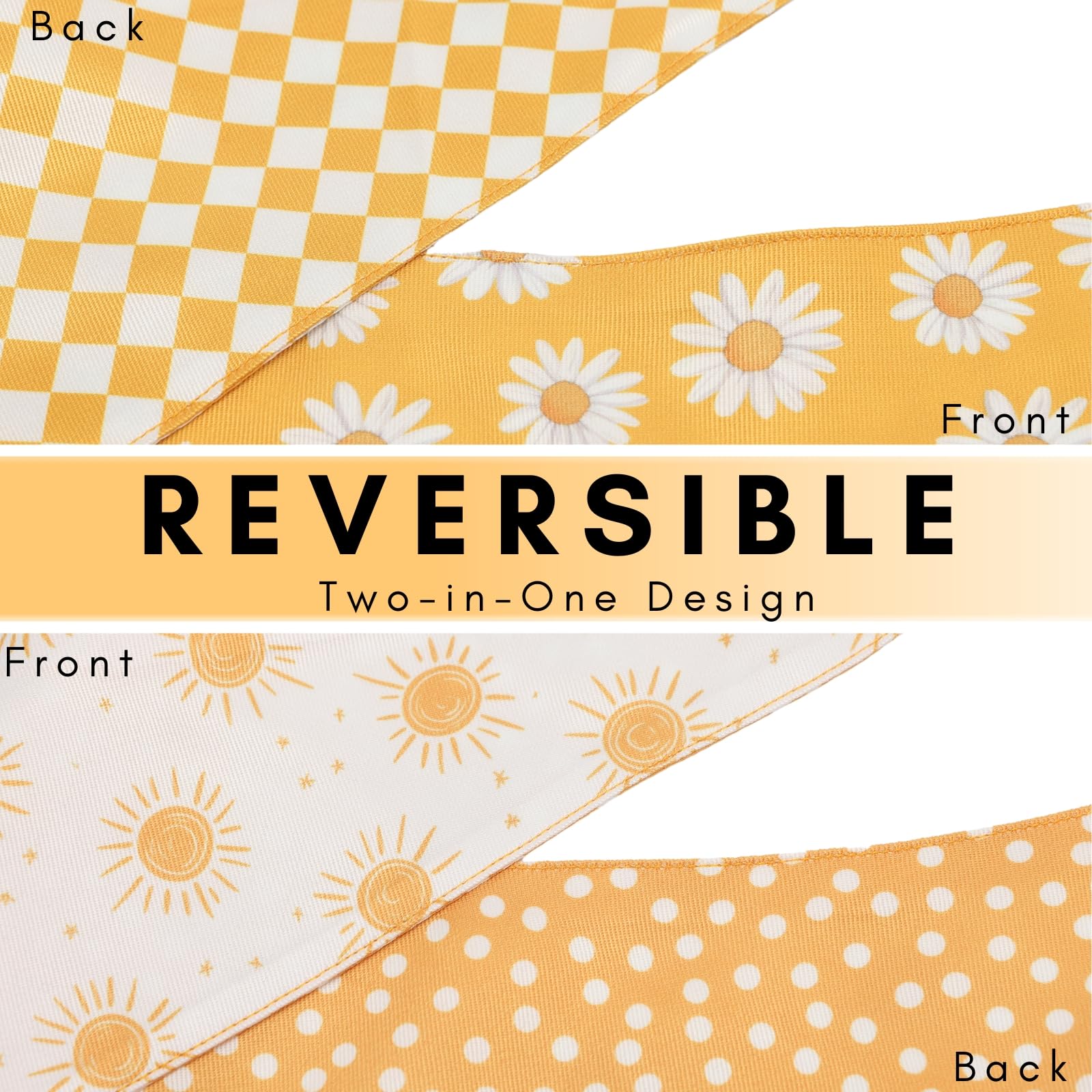Furry Whisper reversible bandana—soft fabric, two looks for seasonal styling.