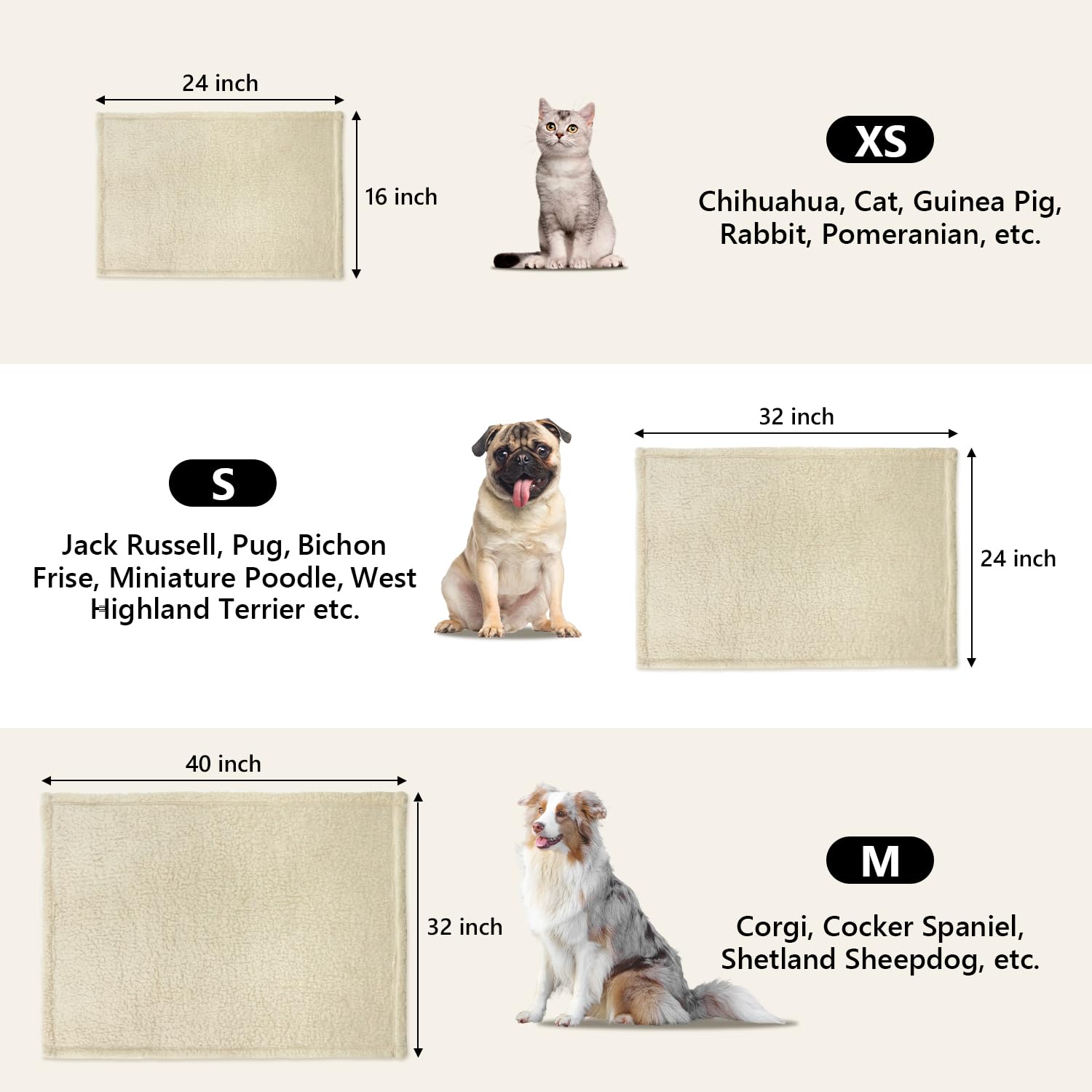 Furrybaby cat dog snuggling closeup emphasizes soft sherpa fabric and comfort
