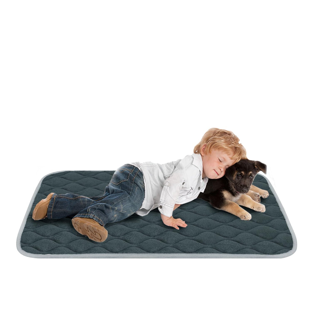 FurryBaby dog bed mat anti-slip bottom keeps mat in place for safer naps.
